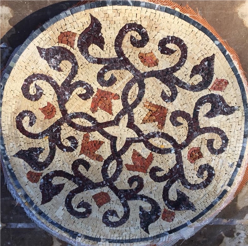 Madolyon Marble Mosaic Floor Medallions