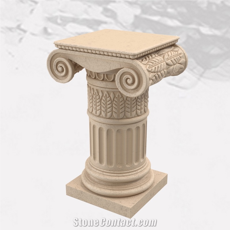 Architectural Roman Column and Raillings