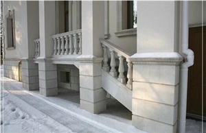 Beige Color Limestone Stair Balustrade