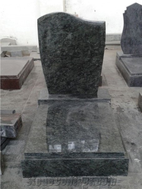 Black Color Heart Tombstones Upright Monuments
