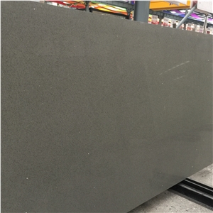 Black Crystal Quartz Stone Slab for Wall Tile 2014