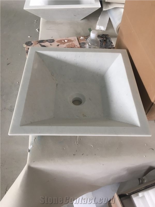 Calacatta Carrara Marble Bathroom Kitchen Sinks