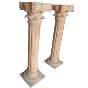 Carved Natural Stone Column