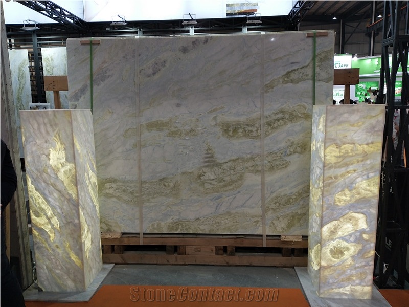 Changbai Blue Danube Marble Slabs for Floor Tiles