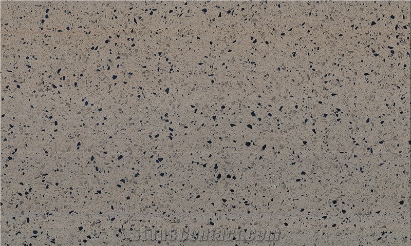 China Absolute Pure Black Quartz Stone Slabs 4019