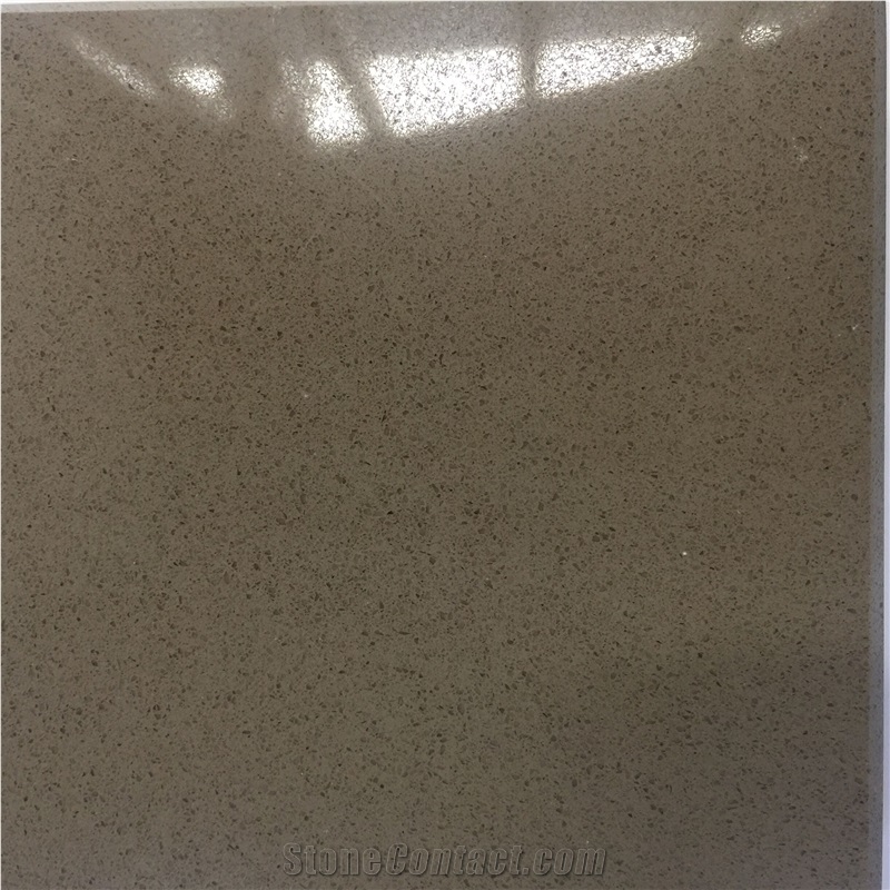 China Cream Quartz Stone Slabs for Countertop 4010