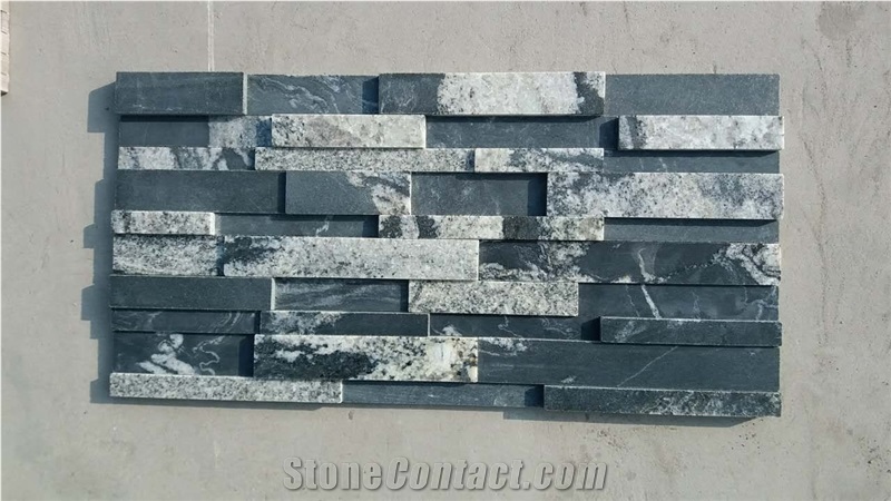 Cosmic Black Granite Culture Stone Panel