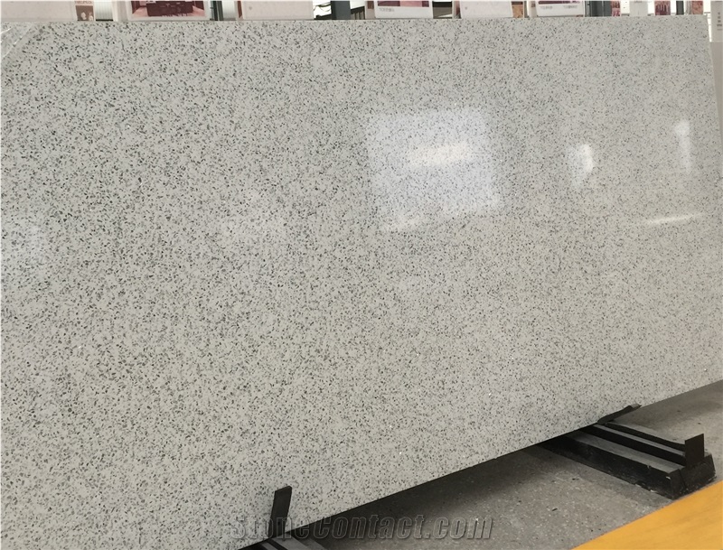 Crystal Grey Quartz Stone Bathroom Slabs 5012