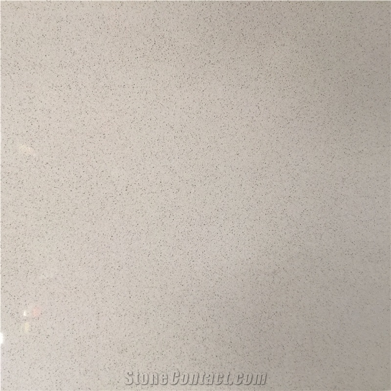 Engineered Ivory White Quartz Stone Tile Slab 4004