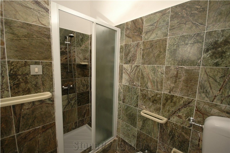 Indian Bidasar Green Marble Bathroom Walling Tiles