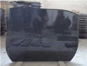 Nero Impala Granite Single Tombstone