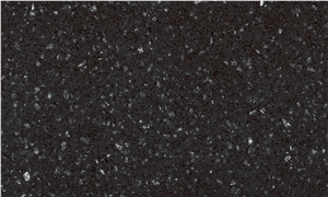 Polished Black Quantum Quartz Stone Tile Slab 5015
