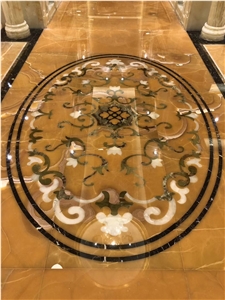 Polished Iran Orange Onyx Stone Flooring Tiles