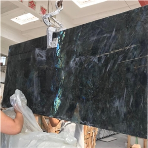 Polished Labradorite Blue Granite