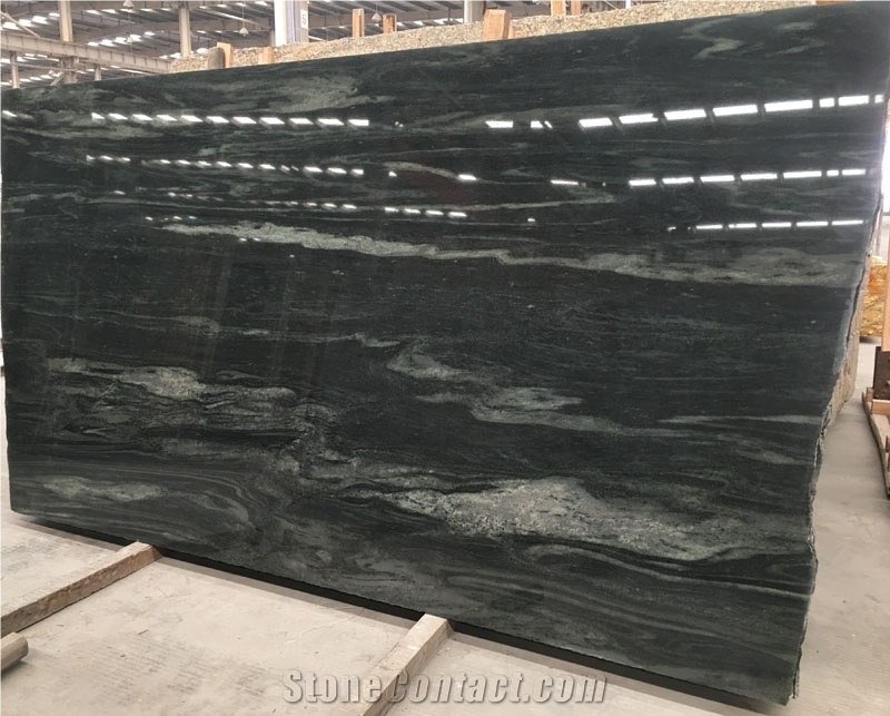 Polished Olive Green Granite Slabs for Wall /Floor