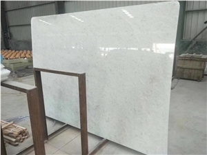 Polished Vietnam Crystal Pure White Marble Slabs