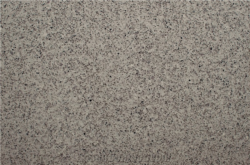 Polished White Ice Quartz Stone Flooring Tile 1504