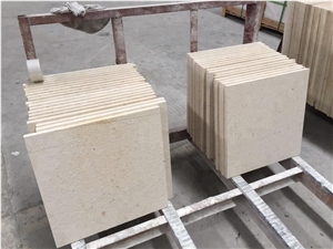 Tumbled Limestone Tiles for Exterior Wall Cladding