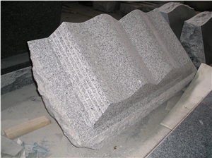 White Granite Book Style Monument Design