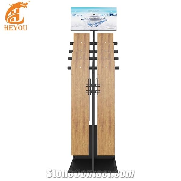 Wood Floor Display Rack Custom Metal Display Stand