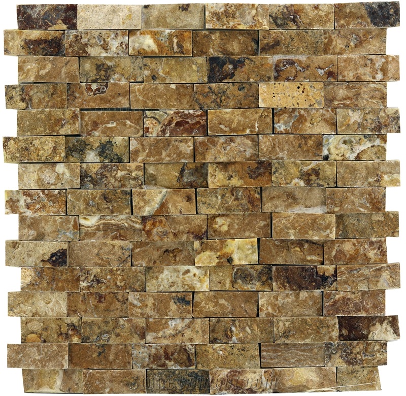 Dt18 Malatya Decorative Natural Stone Split Face Mosaic Wall Cladding