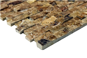 Dt18 Malatya Decorative Natural Stone Split Face Mosaic Wall Cladding