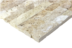 Pt15 Afyon Split Face Ivory Travertine Natural Ledge Stone