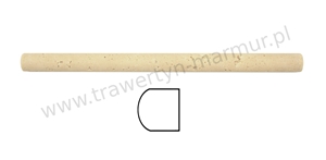 Ivory Travertine Pencil Honed 2cm X 30,5cm
