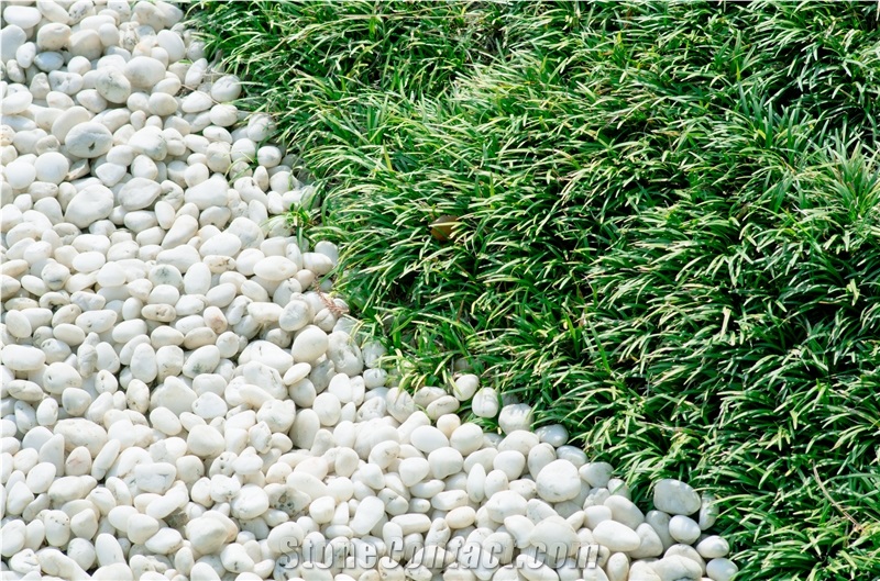 Decorative Pebble Stones For Garden Of, White Marble Stone For Landscaping