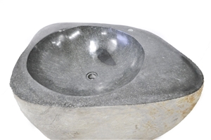River Stone Pedestal Washbasin Industone