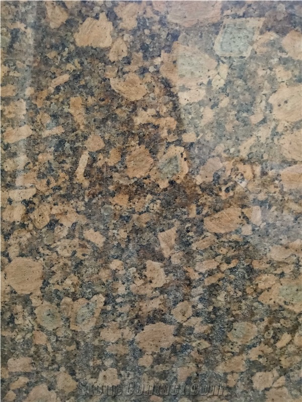 Golden Diamond Grain Granite Slab Tile Cut to Size
