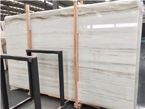 Royal White Wooden Marble Slabs