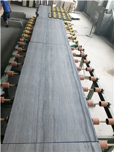 China Blue Wood Marble Wood Vein Marble Floor