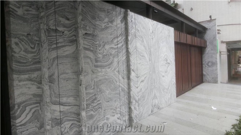 Grey Granite Light Column Wall Clad