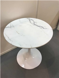 Marble Furniture Calacatta Gold Coffee Round Table