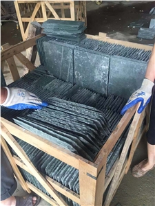 Natural Stone Roofing Tiles Green Slate Roof Tile