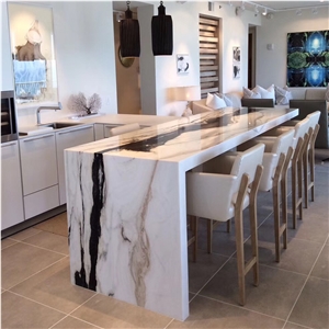Panda White Marble Kitchen Top Flooring Table Tile