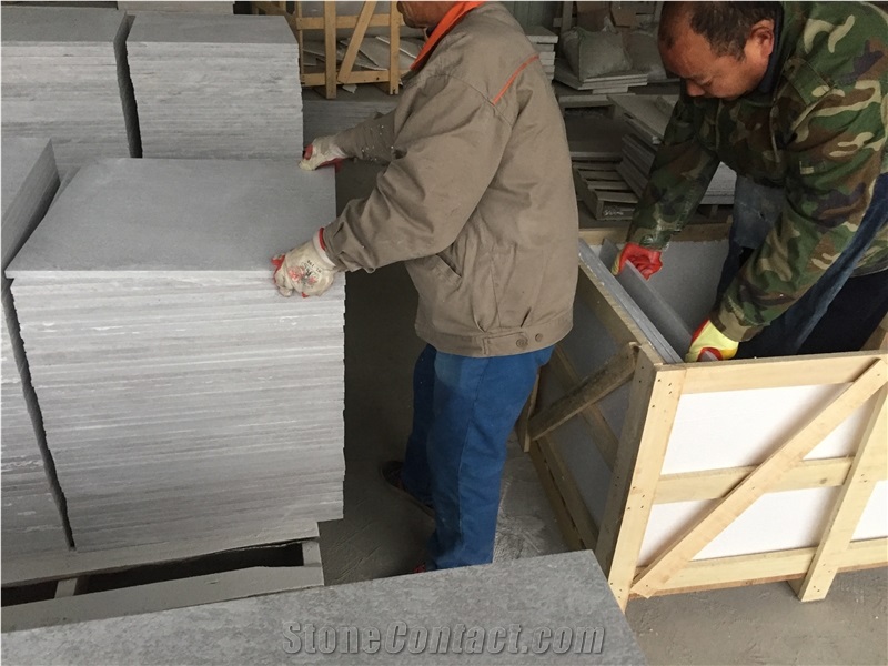 Spa White Flamed Quartzite Tiles for Flooring