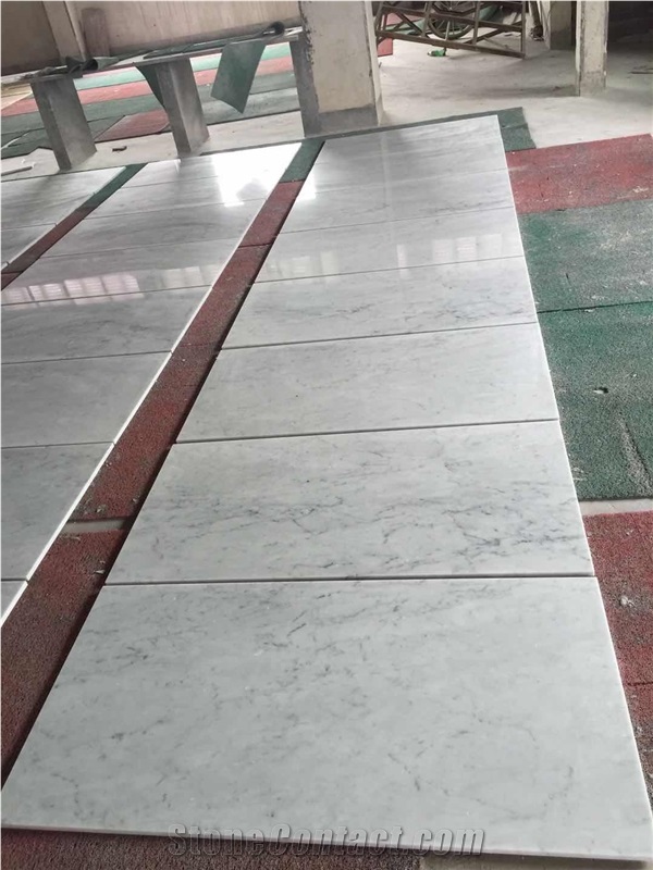 Carrara White Marble Grey Line Big Size Floor Tile