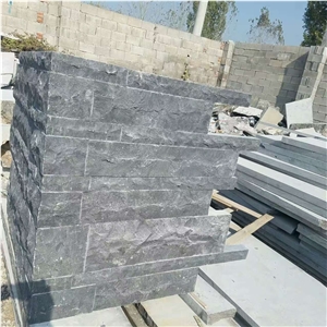 China Blue Limestone Natural Split Wall Tiles Out