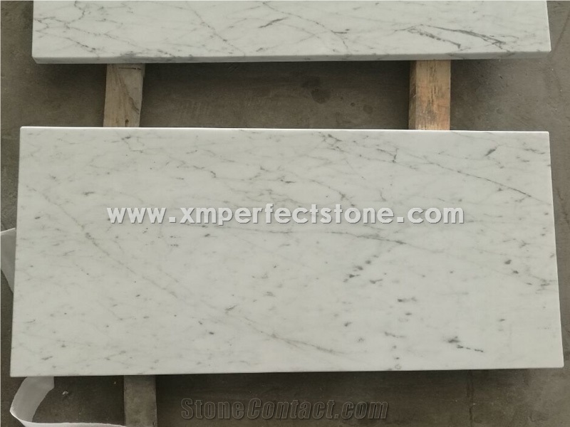 China Marble Type Thin Marble Tiles Carrara White