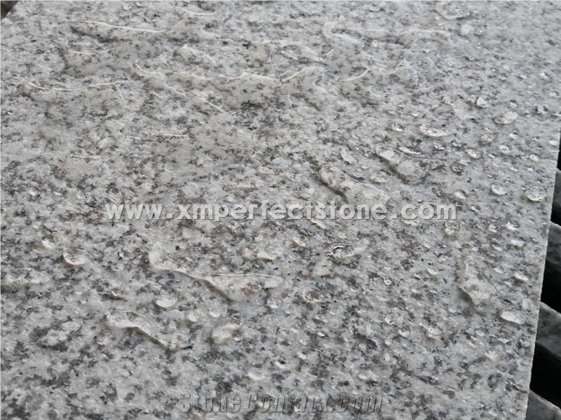 China White Sesame Granite G655 Flamed Tiles