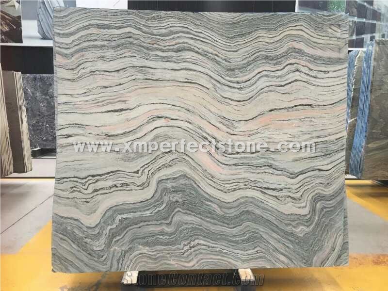 Multicolor Marble Slab New China Green Marble Slab