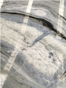Changbai Blue Danube River White Marble Backlit