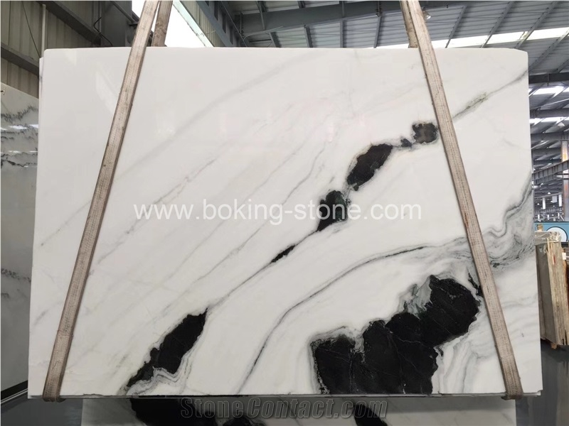 Panda White Marble Bookmatch Slabs and Tiles