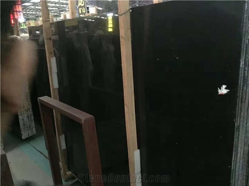 China Black Marble- Nero Marquina Marble Less Vein Slab,Tile