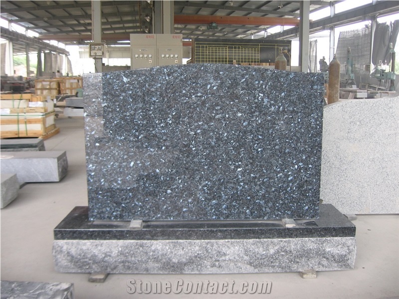 Blue Pearl Granite Stone Monument
