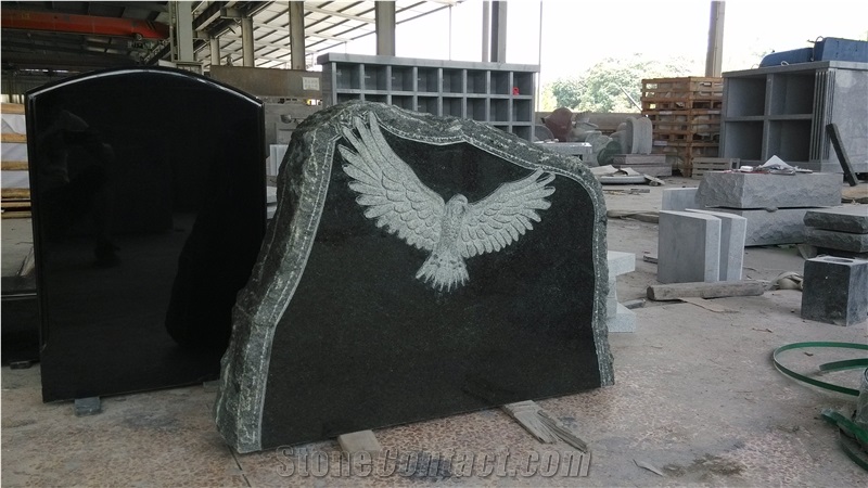 Galaxy Green Monument with Eagle Carving