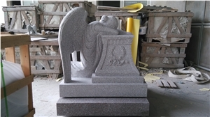 Oriental Pink G635 Weeping Angel Carving Monument