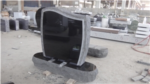Shanxi Black Monument with Rock Pitch on the Front